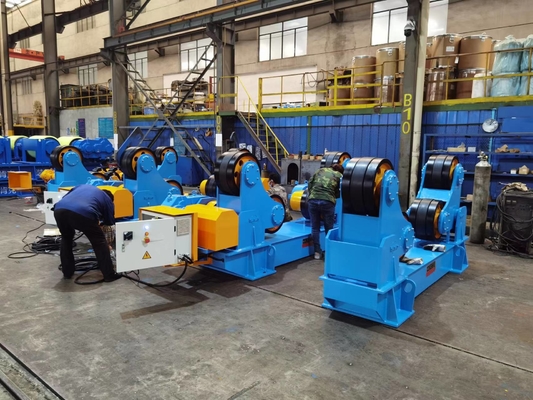 Rotador controlado por PLC de alta precisión con posicionador de soldadura opcional de control manual / semiautomático / automático