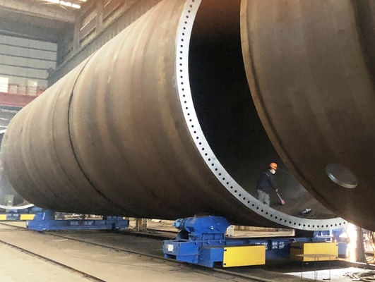 producción motorizada fabricantes hidráulicos de Monopile de la rueda del rotor del tanque 300t