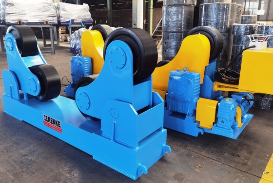 Rotor de la soldadura del tubo de 20 Ton Self Aligned Welding Rotators con las ruedas del poliuretano de la PU del metal