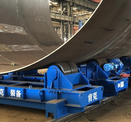 Pulir con chorro de arena el rotor de soldadura 150 Ton Wind Tower Motorized Wheel