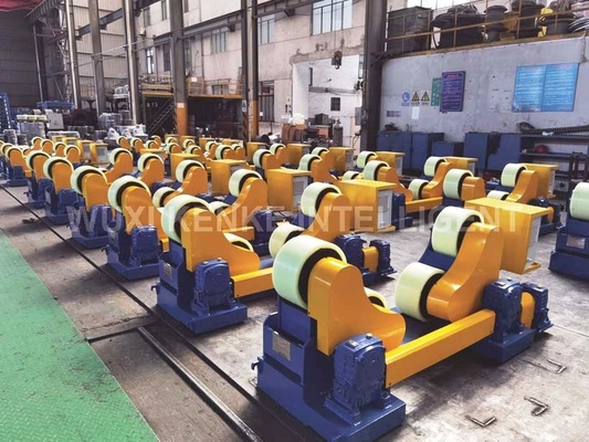 Tipo que alinea del uno mismo de la PU de 10 Ton Conventional Welding Rotator Roller para el cilindro circular