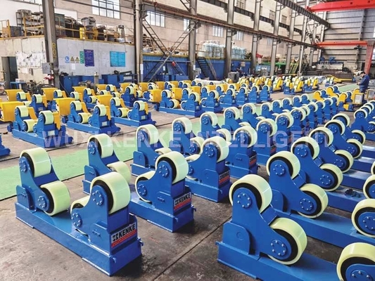 Tipo que alinea del uno mismo de la PU de 10 Ton Conventional Welding Rotator Roller para el cilindro circular