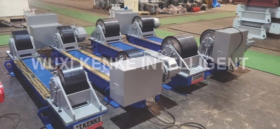 Tipo fijo de soldadura del perno del tanque del rodillo de la PU de 40 Ton Conventional Welding Rotator Machine