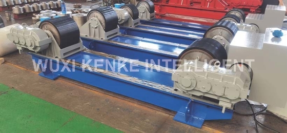 Tipo fijo de soldadura del perno del tanque del rodillo de la PU de 40 Ton Conventional Welding Rotator Machine