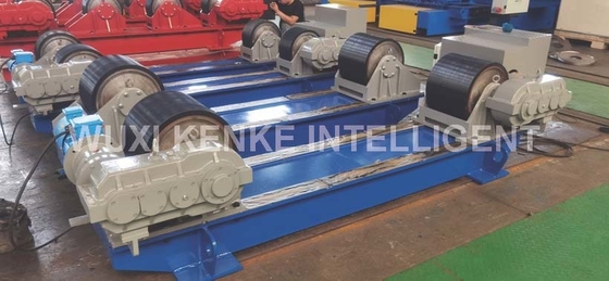 Tipo fijo de soldadura del perno del tanque del rodillo de la PU de 40 Ton Conventional Welding Rotator Machine