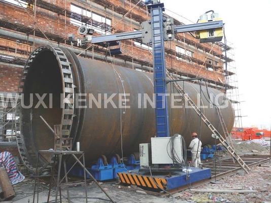 Carga automática de soldadura del soldador 150kg de la costura de la máquina del manipulante de la columna del auge del tubo