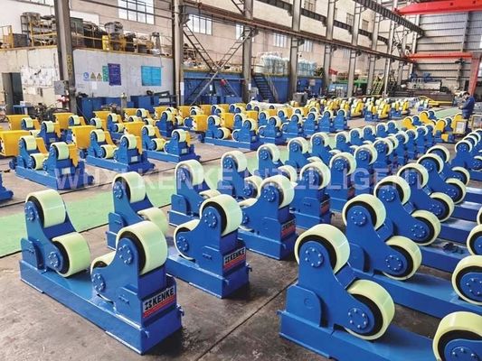 Rotador de soldadura autoalineado con rango de velocidad de 100-1000 mm/min Capacidad de carga de 40 t y velocidad de rodillo de 6-60 m/h