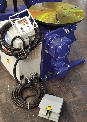 HBJ03 0,3 toneladas posicionador de soldadura motorizado de 600 mm de diámetro de la mesa de trabajo